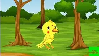 Tuni bird green screen/yello bird/listening bird/No copyright