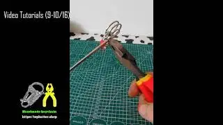 Stainless Steel Wire Handmade Snap Clips Hook Key Chain Video Teaching DIY #shorts（9-10/16）