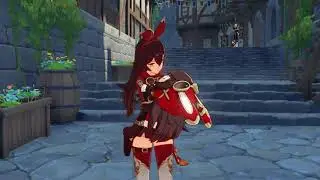 Amber Dance (with Mona,Barbara,Xiangling,Hilichurl)