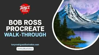 Bob Ross Painting Method Translated into Procreate
