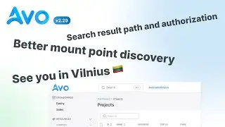 Avo 2.29 - Search result path and better mount point discovery