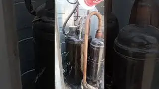 Ac outdoor compressor heating #shortvideo #shorts