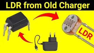 How to make LDR at home || LDR from Mobile Charger || SKR Electronics Lab