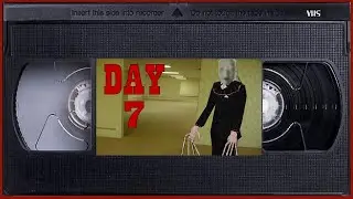 DAY 7 - THE BACKROOMS - All Endings & Complete Walkthrough - PUPPET COMBO - Horror Psx Survival game