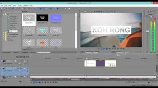 How to create text effect in Sony Vegas - Sony Vegas pro text effect