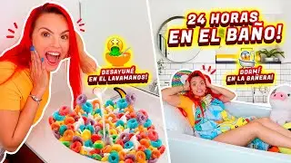 I ATE IN THE SINK!! 24 ​​HOURS IN THE BATHROOM | Jenny Devil