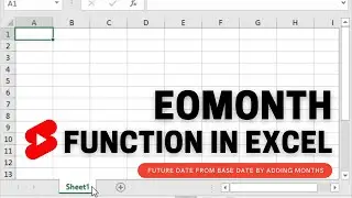 🔥Get Future date by adding months into it by Eomonth formula in Excel | Eomonth Function in Excel