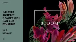 C4D 2023 Tutorial: Abstract Flowers with Hair, Dynamics and Redshift