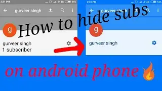 How to hide subscribers 🔥 on your android phone 2019|New way 2019🔥😃