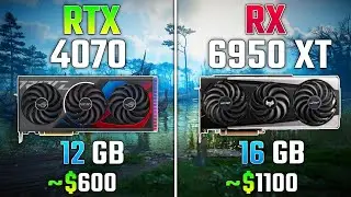 NVIDIA RTX 4070 против RX 6950 XT   Тест в 7 играх  2160p 4K