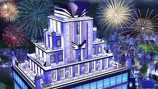 Sims 4 | NEW YEARS EVE - ART DECO ROOFTOP LOUNGE | Speed Build