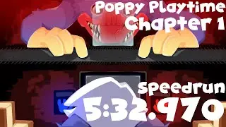 Finally Saved HALF A SECOND!! | Poppy Playtime Chapter 1 Speedrun 5:32.970