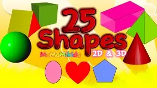 Learn 25 shapes | Shapes names | Shapes |  English names of shapes 