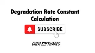 Degradation rate constant Part 2