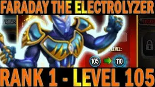Monster Legends | Faraday The Electrolyzer | Level 1 to 100 | RANK 1 | Level 1 to 105 | NEMESIS