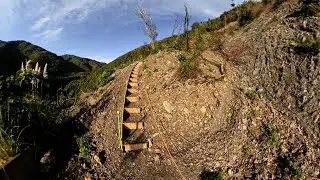 Otaki Forks temporary walking access track across the Blue Bluff slip