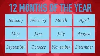 Months of the Year | 12 Months | Green Bean's Music