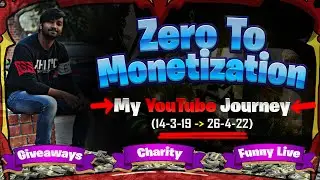 ZERO To MONETIZATION - My YouTube Journey | POSEIDON GAMING