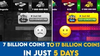 10 Billion coins in 5 Days 😳 - 8 ball pool