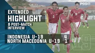 U-19 International Friendly Match : Indonesia 4 - 1 North Macedonia (with Post-Match Interview)