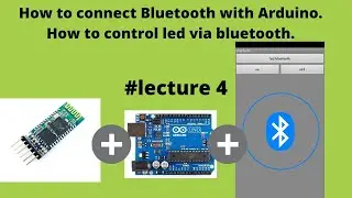 how to interface Bluetooth hc-05 with Arduino || how to control an led via bluetooth