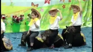 Ковбойский танец на мячах