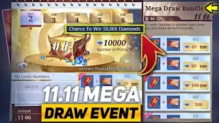 WIN 50000 DIAMONDS IN THE NEW DOUBLE 11 MEGA DRAW EVENT | UPCOMING EVENTS MLBB