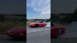 Foot slipped 😣 🚗💨 #Car #Chevrolet #Corvette
