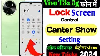 Vivo t3x 5g lock screen control canter show setting, how to show lock screen control canter vivo t3x