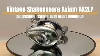 Vintage Shakespeare Axiom AX2LP Baitcasting Fishing Reel Great Condition