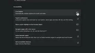 How to turn-on live-captions on Chrome #chrome #caption