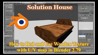 Create a Modern Bedroom in Blender,  how to make a bed and use Wood Texture  in blender 2 79