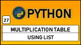 program for multiplication table for n numbers in python
