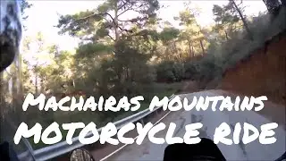 Motorcycle ride on the mountains - Trip to Machairas | Kawasaki KLE 500