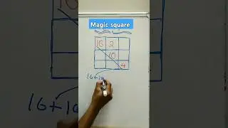 Magic square #maths #shorts #youtubeshorts