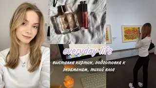 медленная жизнь || выставка картин, подготовка к экзаменам, тихий влог