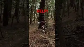 Сломал дерево велосипедом! Падение с велосипеда, упал. MTB fail! #shorts