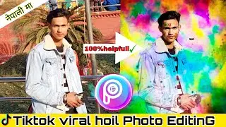 Tiktok viral Holi photo editing 2021|| in Nepali language