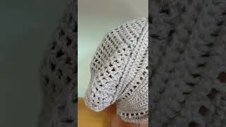 Летний кокошник крючком