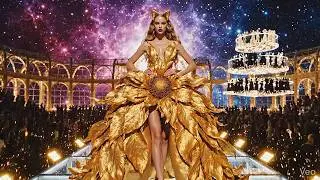 12 Unreal Floral Dresses 🌸✨ Cosmic Goddess AI Fashion Show in a Supernova Arena
