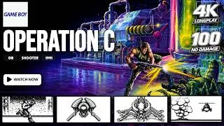 [GB Longplay] Operation C | No Damage | Full Game Walkthrough | 4K