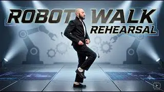 Michael Jackson Robot Walk rehearsal