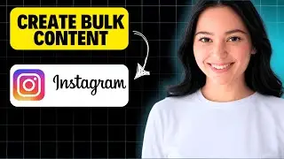 How To Create Bulk Content For An Instagram Page 2025 (Quick Tutorial)