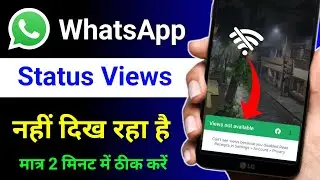 WhatsApp Status Views Not Showing | WhatsApp Status Kitne Logo ne Dekha Pata Nahi Chalta Hai