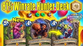 81% Winrate Best Secret Hunter Deck To Get Rank Legend! Whizbang's Workshop Mini-Set | Hearthstone
