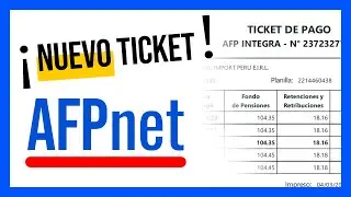 Cómo volver a generar un nuevo ticket de pago AFPnet - Actualizado 2023 - Paso a paso