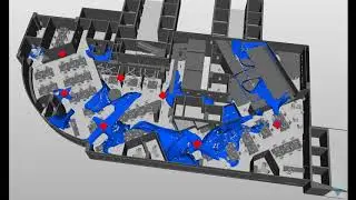 Offices Contaminants Dispersion