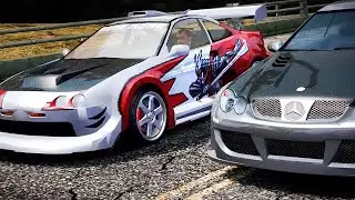 Acura Integra Type R Vortex vs Kaze's Mercedes-Benz CLK 500 (NFS MW)