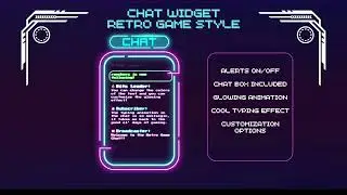 Retro game twitch chat widget