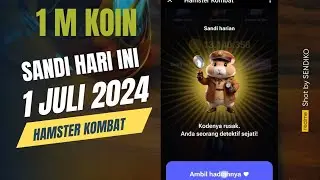 Hamster Kombat Daily Cipher Today 1 M koin | Sandi Harian Hamster Kombat 1 juli 2024